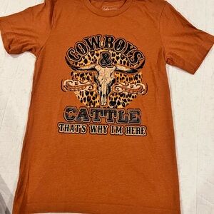 Orange Cowboys & Cattle Women’s T-Shirt